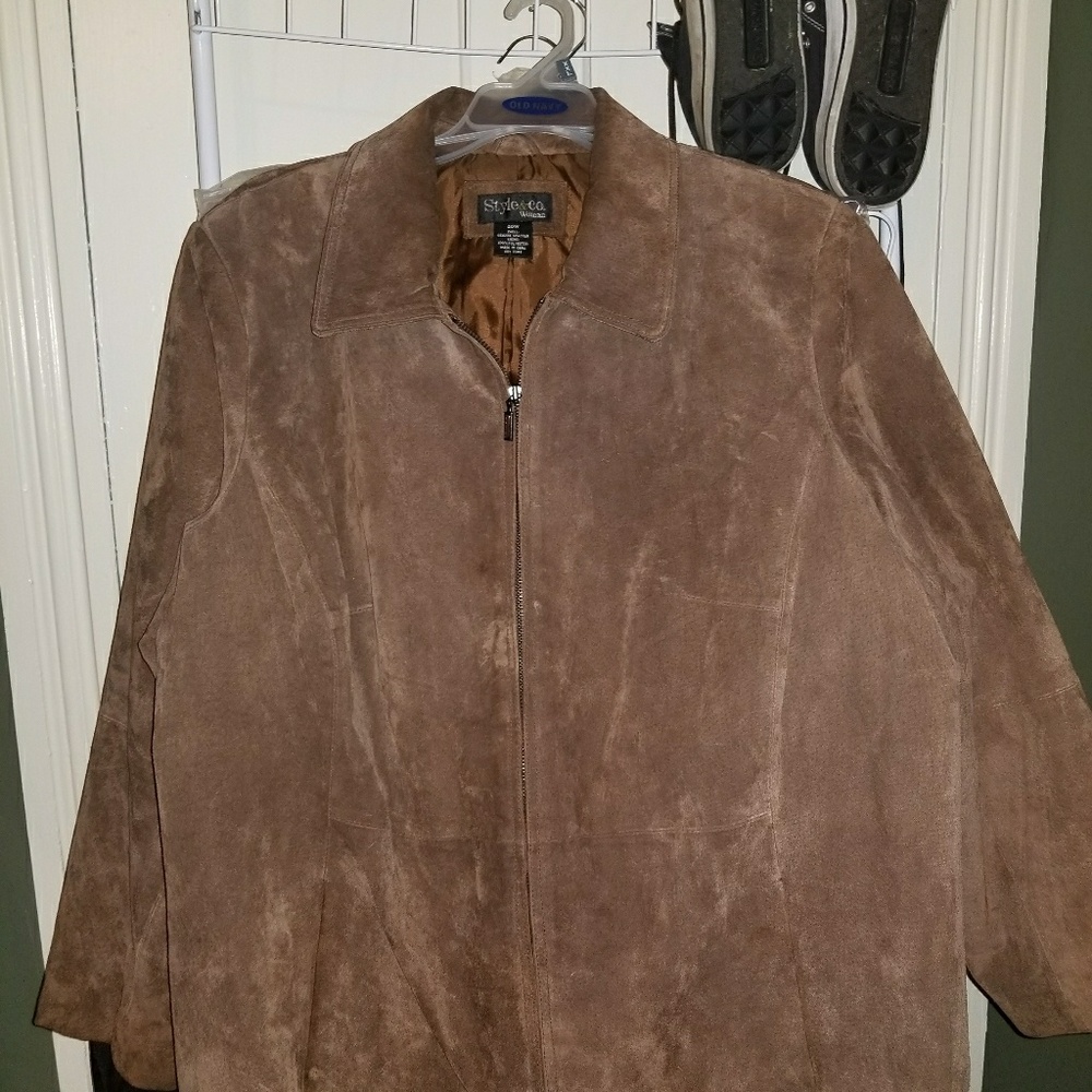 Style and Co. Leather jacket